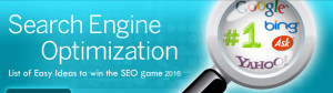 list of easy SEO ideas to win the 2016 seo game 2016